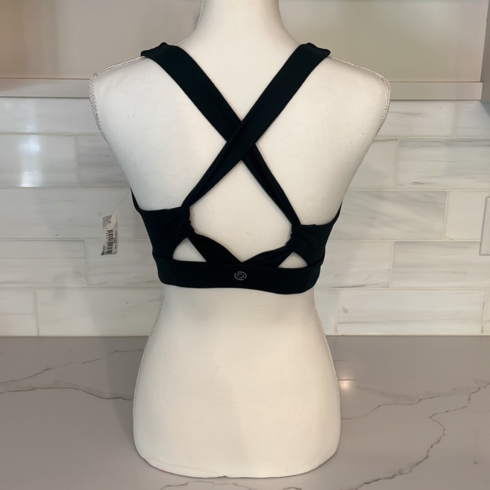 CORE 10 Strappy Back Longline Hunter Green Sports Bra